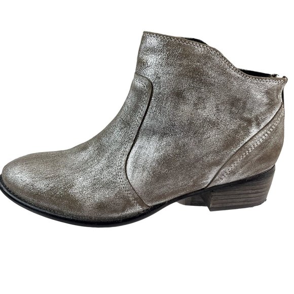 Seychelles Boots Womens Size 8 Brown Metallic Ankle bootie Leather - Picture 4 of 13